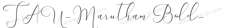 TAU-Marutham Bold字体转换